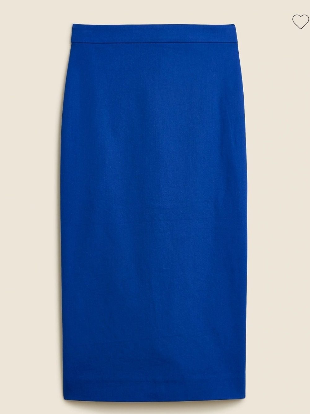 No. 3 Pencil skirt in bi-stretch cotton blend